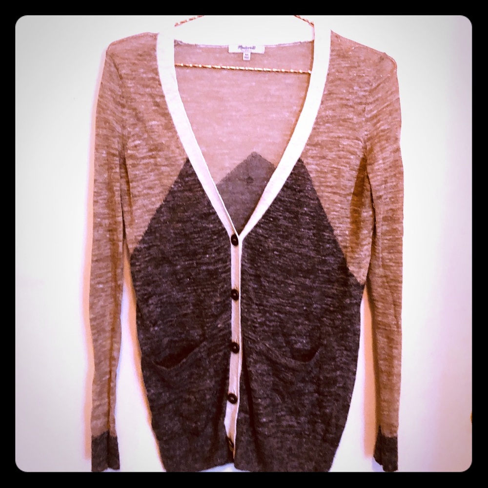 Madewell Linen & Wool Blend Cardigan